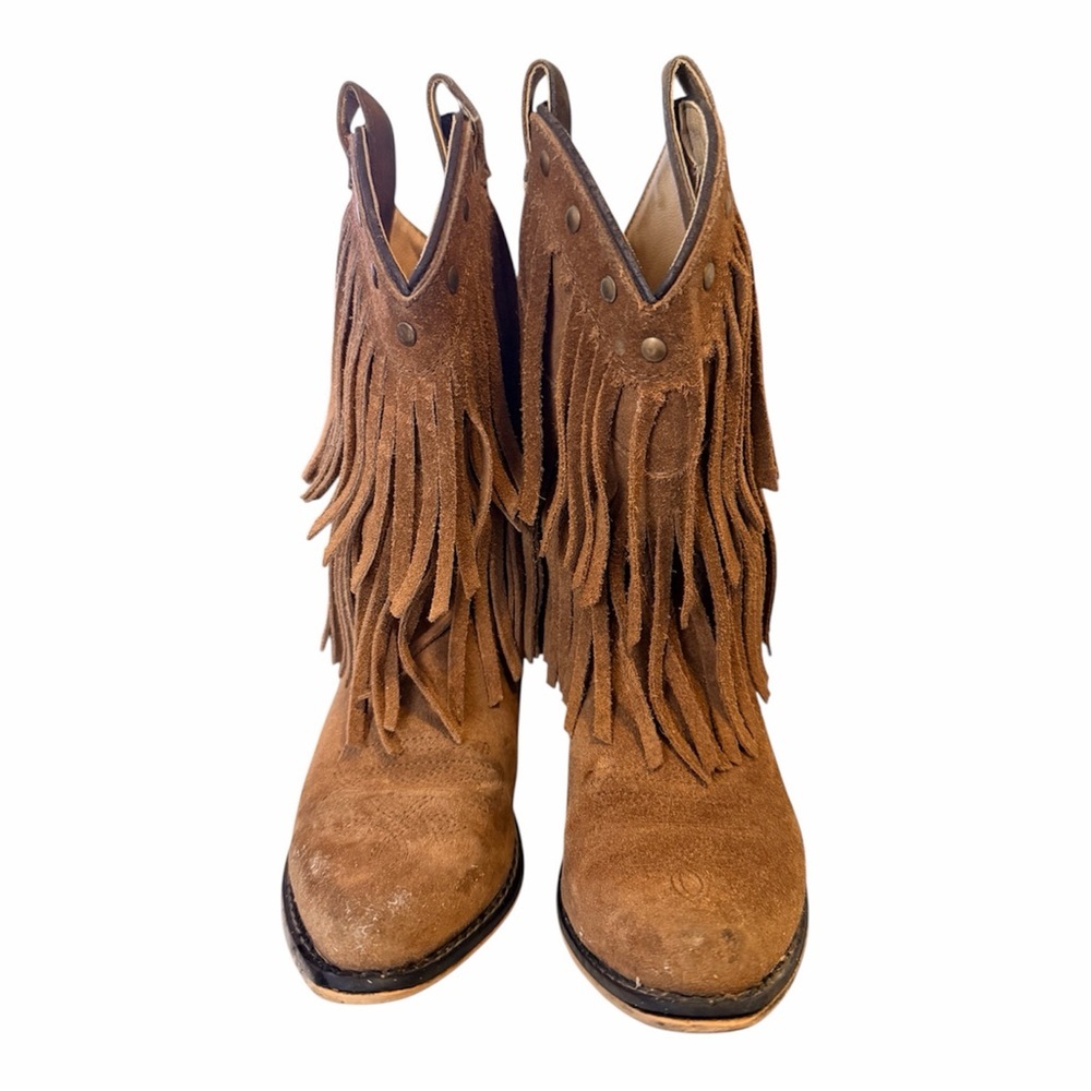 Smoky Mountain Boots Girls Brown Fringe Boots size 13 - Picture 3 of 5